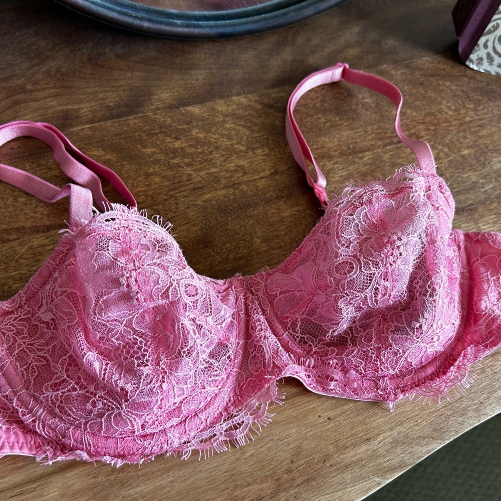 Victoria's Secret Wicked Balconette Pink Lace Underwire Bra 3 for $30